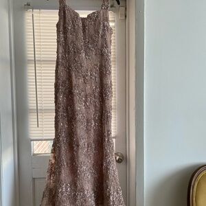 Elegant Lace Evening Gown